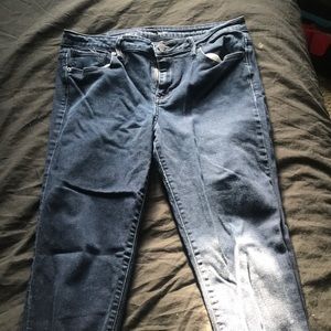 Skinny Fit High Rise Pacific Blue Ankle Jeans